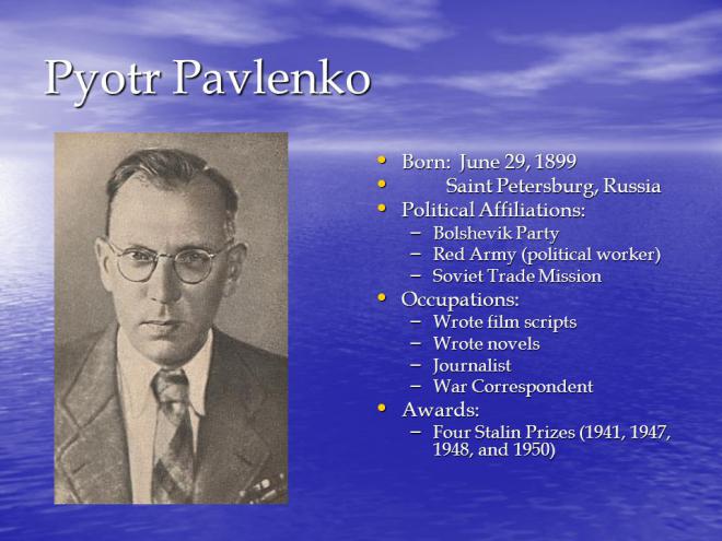 Pyotr Pavlenko Net Worth